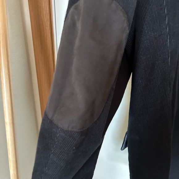 Tasso elba men’s cotton blue blazer with elbow pads to button closure - Picture 13 of 13